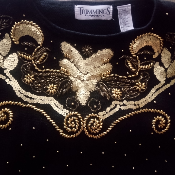 Vintage trimmings brand sweater large - Picture 2 of 4